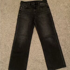 American eagle black stovepipe jeans, barely worn, size 8